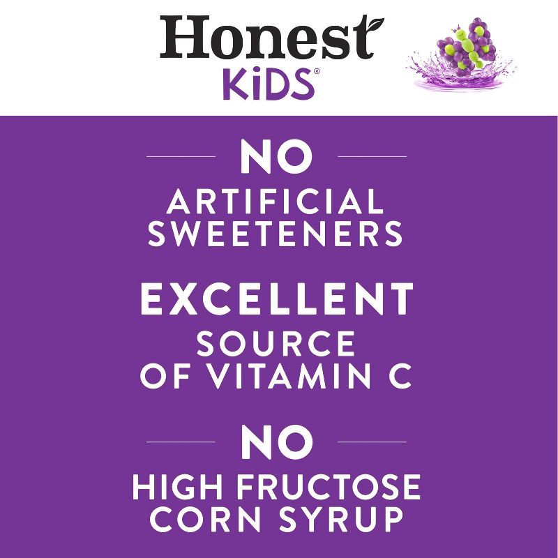 slide 8 of 9, Honest Kids Goodness Grapeness Organic Juice Drink - 8pk/6 fl oz Boxes, 8 ct; 6 fl oz