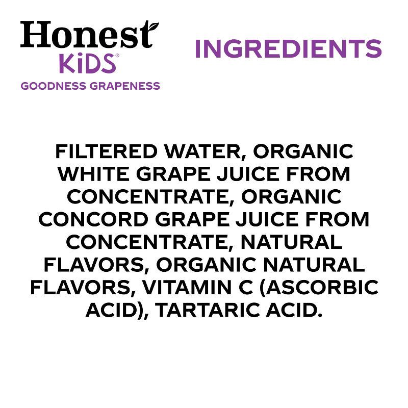 slide 10 of 11, Honest Kids Goodness Grapeness Organic Juice Drink - 8pk/6 fl oz Boxes, 8 ct; 6 fl oz