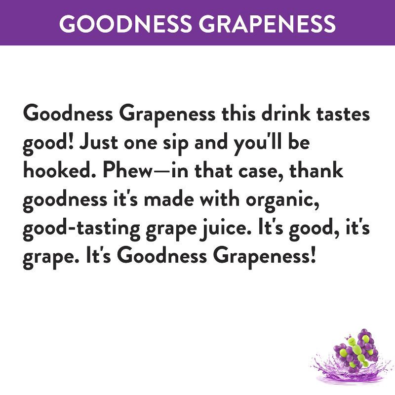 slide 11 of 11, Honest Kids Goodness Grapeness Organic Juice Drink - 8pk/6 fl oz Boxes, 8 ct; 6 fl oz