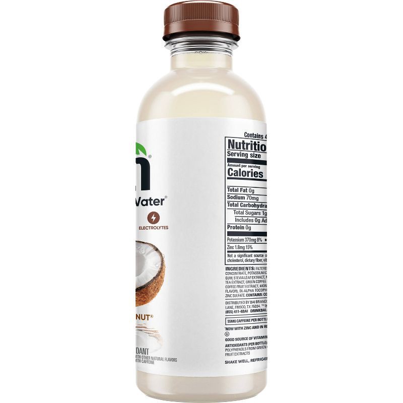 slide 9 of 10, Bai Molokai Coconut Antioxidant Water - 18 fl oz Bottle, 18 fl oz