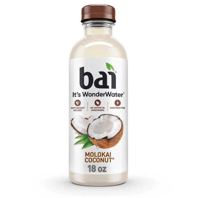 slide 1 of 10, Bai Molokai Coconut Antioxidant Water - 18 fl oz Bottle, 18 fl oz