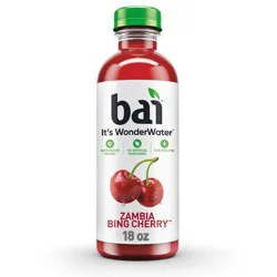 Bai Zambia Bing Cherry Antioxidant Water - 18 fl oz Bottle