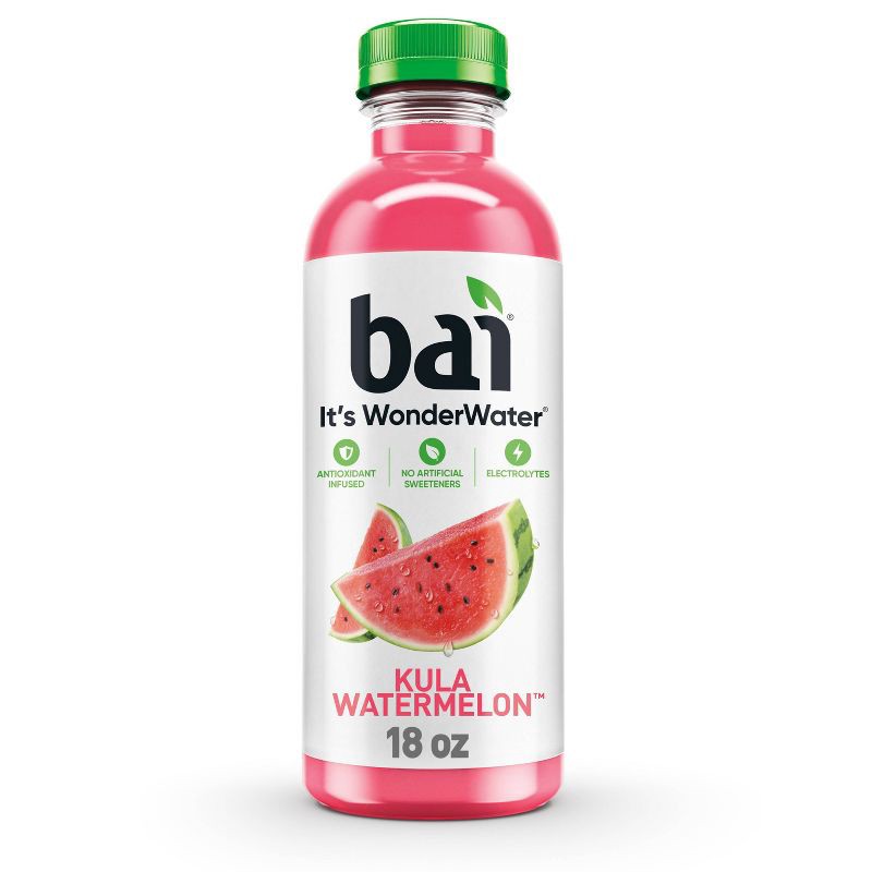 slide 1 of 8, Bai Kula Watermelon Antioxidant Water - 18 fl oz Bottle, 18 fl oz