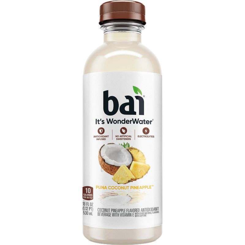 slide 2 of 7, Bai Puna Coconut Pineapple Antioxidant Water - 18 fl oz Bottle, 18 fl oz