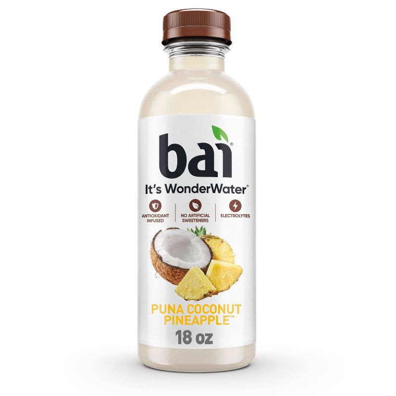 slide 1 of 7, Bai Puna Coconut Pineapple Antioxidant Water - 18 fl oz Bottle, 18 fl oz