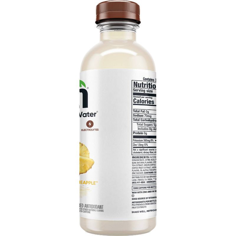 slide 6 of 7, Bai Puna Coconut Pineapple Antioxidant Water - 18 fl oz Bottle, 18 fl oz