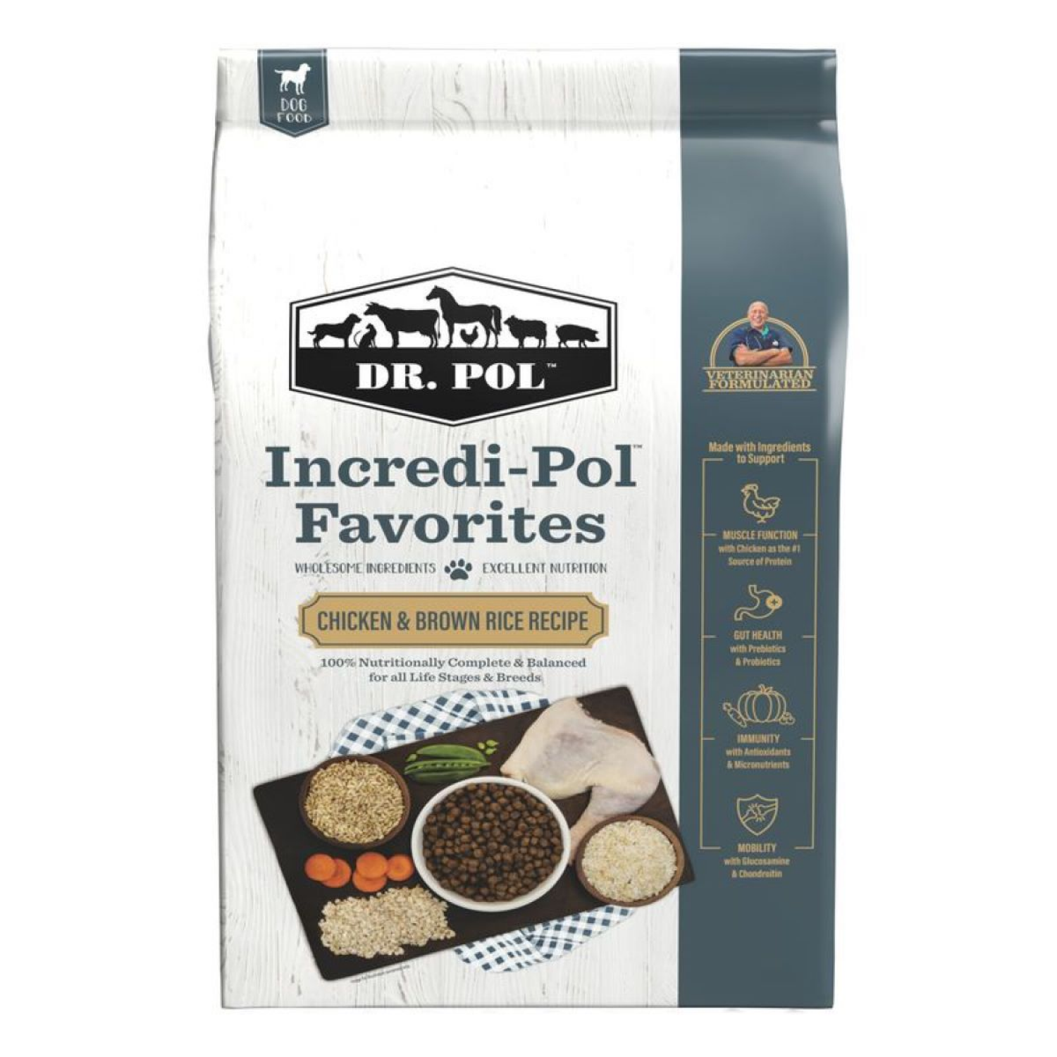 slide 1 of 2, Dr. Pol Incredi-Pol Chicken & Brown Rice Dog Food 6 lb, 6 lb