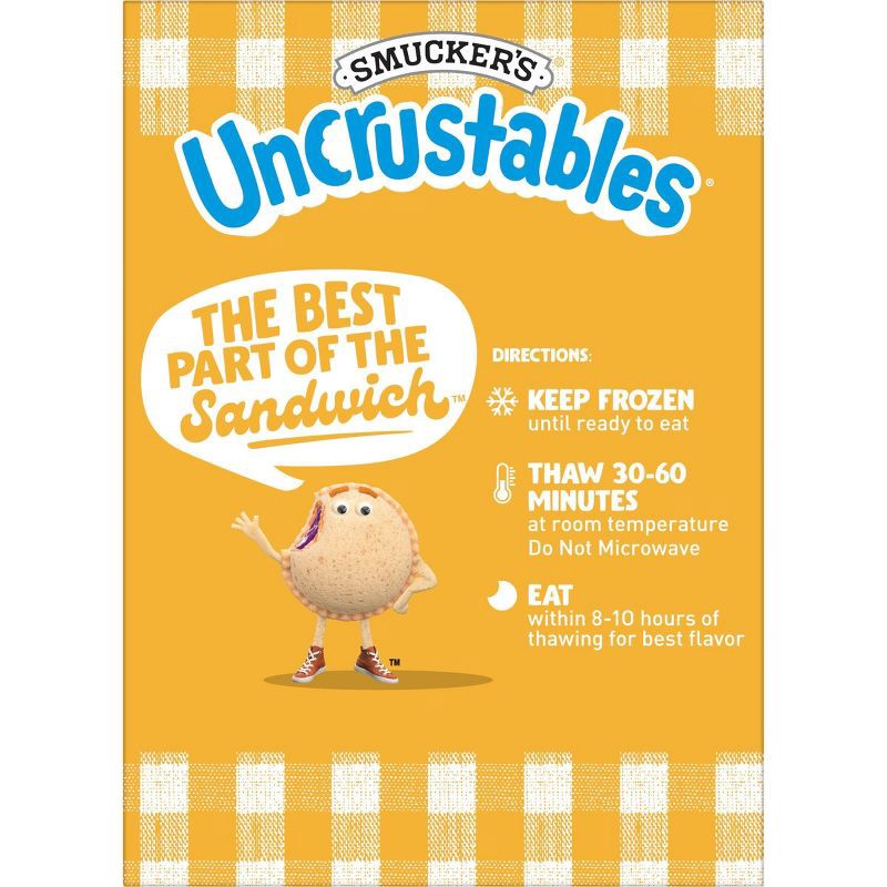 slide 6 of 9, Smucker's Uncrustables Frozen Peanut Butter & Honey Spread Sandwich - 30oz/15ct, 30 oz, 15 ct