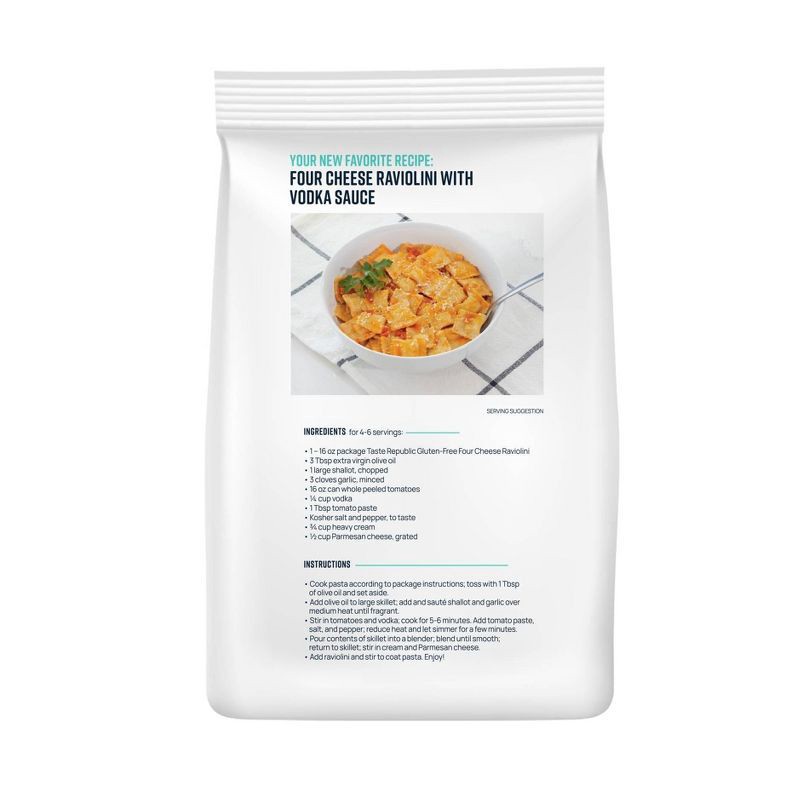 slide 4 of 5, Taste Republic Gluten Free Frozen 4-Cheese Raviolini Bag - 16oz, 16 oz