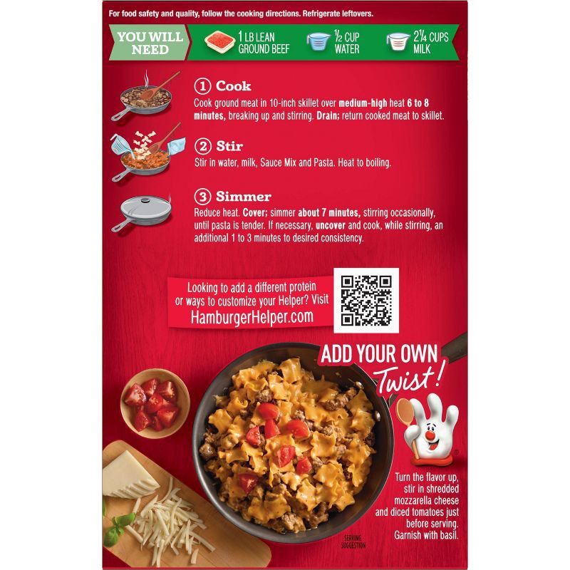 slide 2 of 6, Hamburger Helper Four Cheese Lasagna - 5.5oz, 5.5 oz
