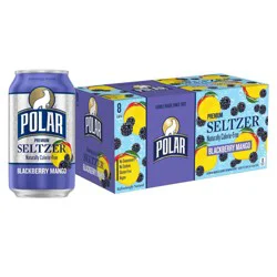 Polar Beverages Polar Blackberry Mango Seltzer Water - 8pk/12 fl oz Cans