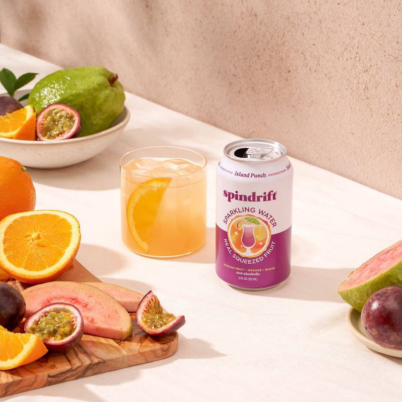 slide 5 of 6, Spindrift Island Punch Sparkling Water - 8pk/12 fl oz Cans, 8 ct; 12 fl oz