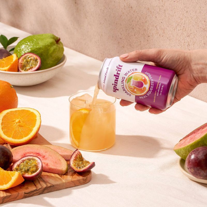 slide 6 of 6, Spindrift Island Punch Sparkling Water - 8pk/12 fl oz Cans, 8 ct; 12 fl oz