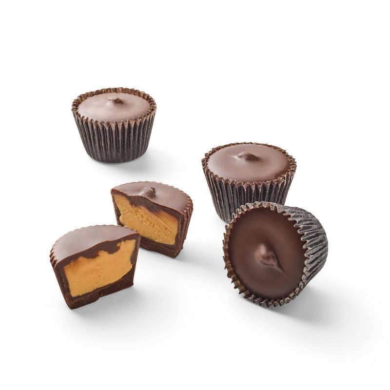 slide 2 of 3, Dark Chocolate Peanut Butter Cups - 12oz - Favorite Day™, 12 oz