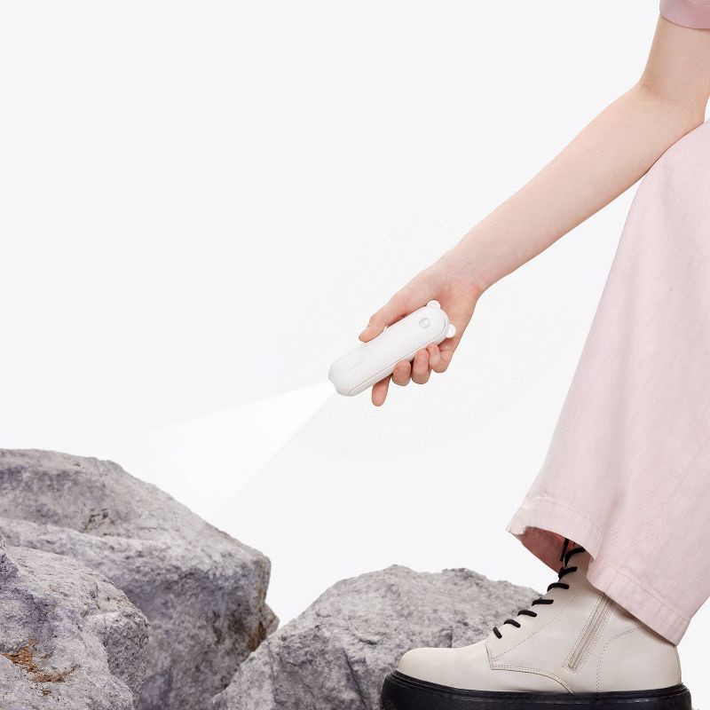 slide 5 of 5, JISULIFE Handheld Mini Fan, 3-in-1 Hand Fan and Portable USB Rechargeable Pocket Fan - White: Personal Handheld Fan, Battery Operated, 3 Speeds, 1 ct