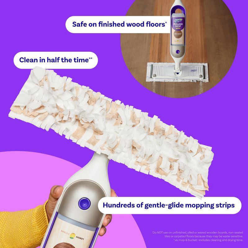 slide 2 of 12, Swiffer Power Mop Wood Mopping Pad Refills for Floor Cleaning - 11ct, 11 ct