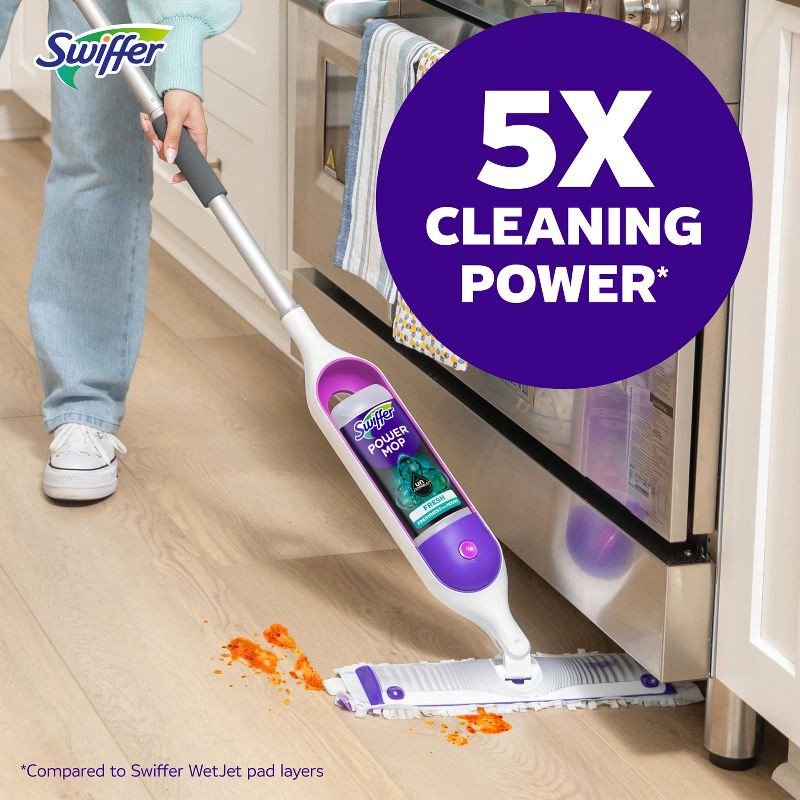 slide 6 of 10, Swiffer Unstopables Fresh PowerMop Floor Cleaner Refill - 2ct/50.7 fl oz, 2 ct, 50.7 fl oz