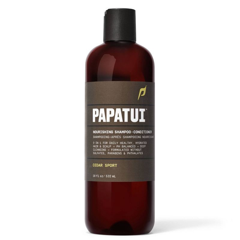 slide 2 of 9, Papatui Men's Paraben-Free and Sulfate-Free Clean Hair and Scalp 2-in-1 Shampoo and Conditioner - Cedar Sport - 18 fl oz, 18 fl oz
