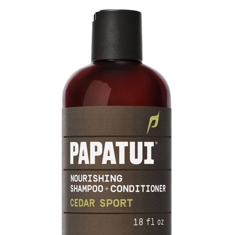 slide 1 of 9, Papatui Men's Paraben-Free and Sulfate-Free Clean Hair and Scalp 2-in-1 Shampoo and Conditioner - Cedar Sport - 18 fl oz, 18 fl oz