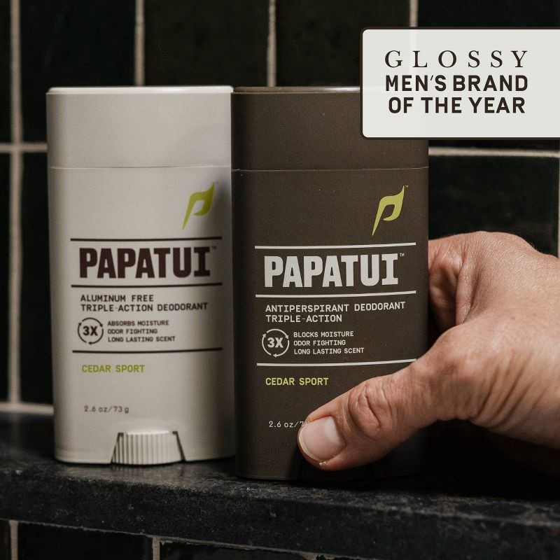 slide 9 of 10, Papatui Men's 48-Hour Protection Sweat & Odor Control Solid Antiperspirant Deodorant - Cedar Sport - 2.6oz, 2.6 oz