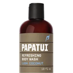 Papatui Men's Sulfate-Free Exfoliating and Hydrating Body Wash - Lush Coconut - 18 fl oz
