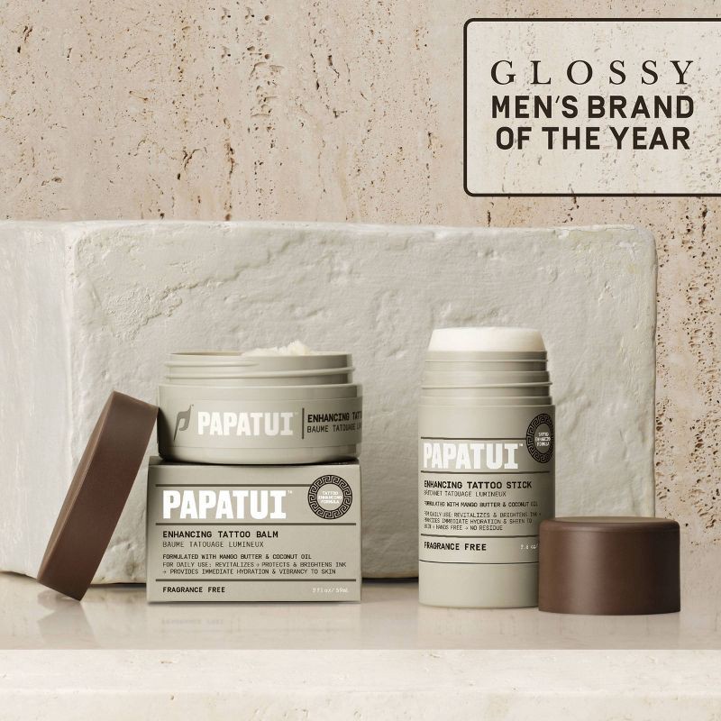 slide 8 of 9, Papatui Men's Paraben-Free Protect and Brighten Vitamin E Tattoo Balm - Unscented - 2 fl oz, 2 fl oz