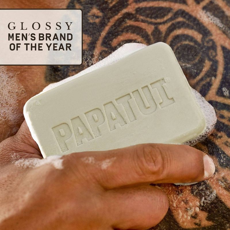 slide 4 of 10, Papatui Men's Exfoliating and Hydrating Sulfate-Free Avocado Oil and Ceramides Bar Soap - Cedar Sport - 7oz, 7 oz