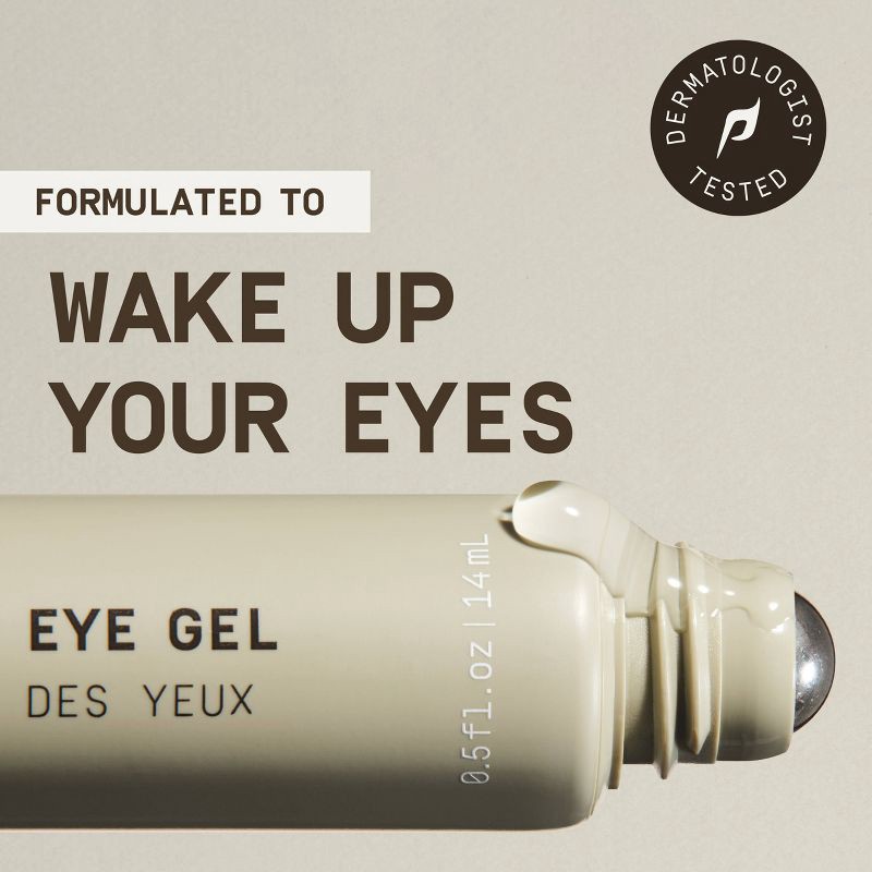 slide 5 of 9, Papatui Men's Paraben-Free Hyaluronic Acid and Caffeine Eye Gel Rollerball - Unscented - 0.5 fl oz, 0.5 fl oz