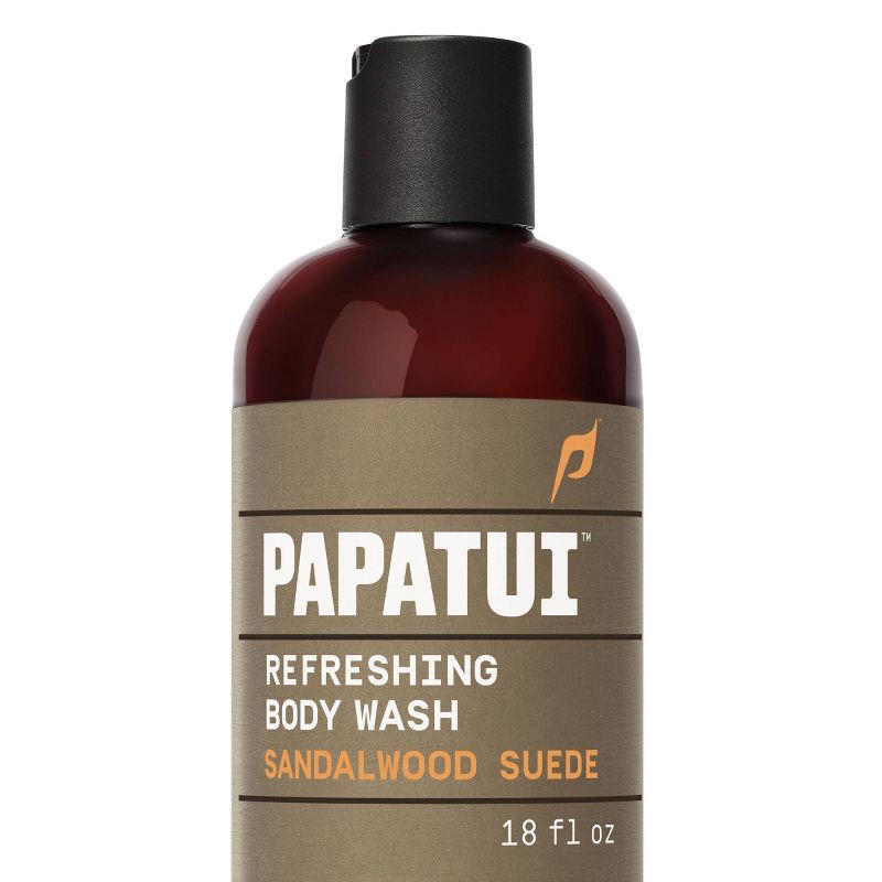 slide 1 of 9, Papatui Men's Sulfate-Free Exfoliating and Hydrating Body Wash - Sandalwood Suede - 18 fl oz, 18 fl oz