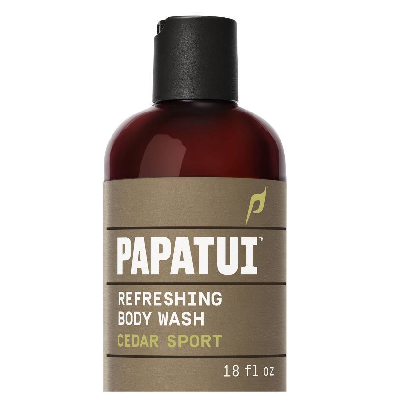 slide 1 of 11, Papatui Men's Sulfate-Free Exfoliating and Hydrating Body Wash - Cedar Sport - 18 fl oz: Normal, Oily, Combination, Mature, Dry Skin, Liquid, 18 fl oz