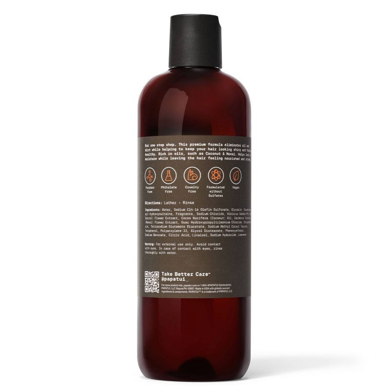 slide 5 of 9, Papatui Men's Paraben-Free and Sulfate-Free 2-in-1 Shampoo and Conditioner - Sandalwood Suede - 18 fl oz, 18 fl oz