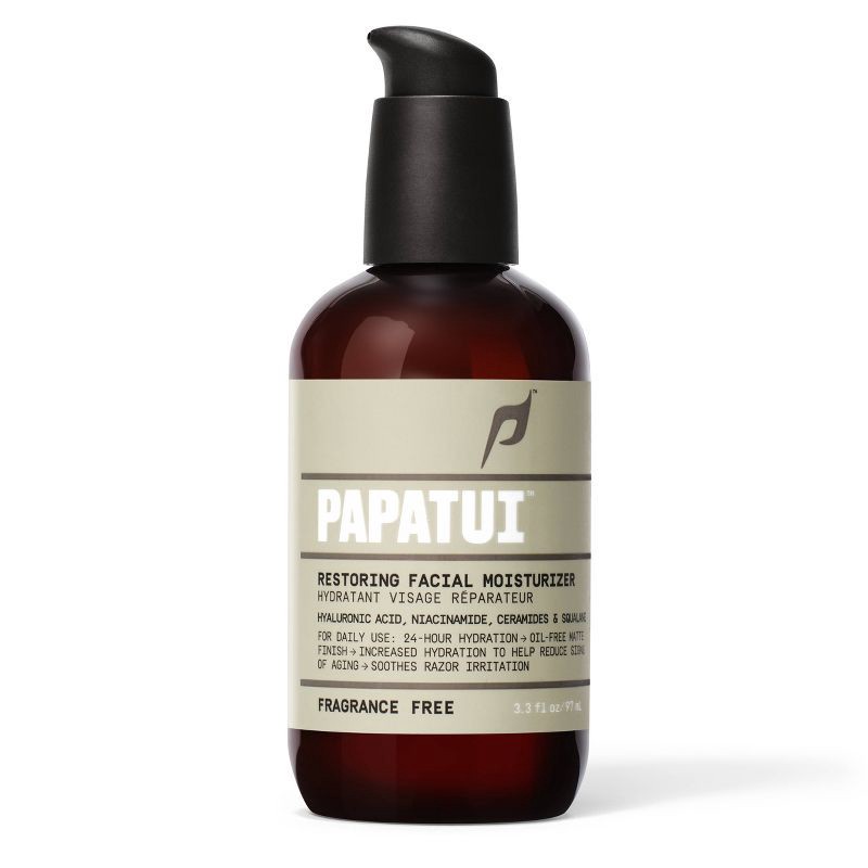 slide 2 of 9, Papatui Restoring Niacinamide and Hyaluronic Acid Paraben-Free Men's Face Moisturizer- Unscented - 3.3 fl oz, 3.3 fl oz