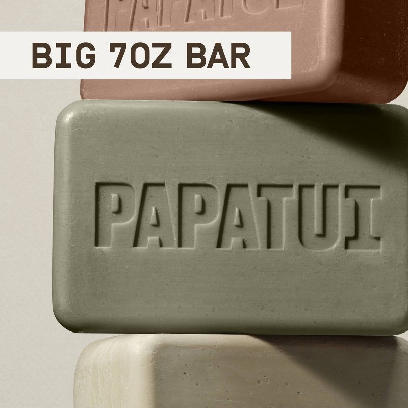 slide 5 of 10, Papatui Men's Sulfate-Free Exfoliating and Hydrating Mango Butter, Avocado Oil and Ceramides Bar Soap - Sandalwood Suede - 7oz, 7 oz