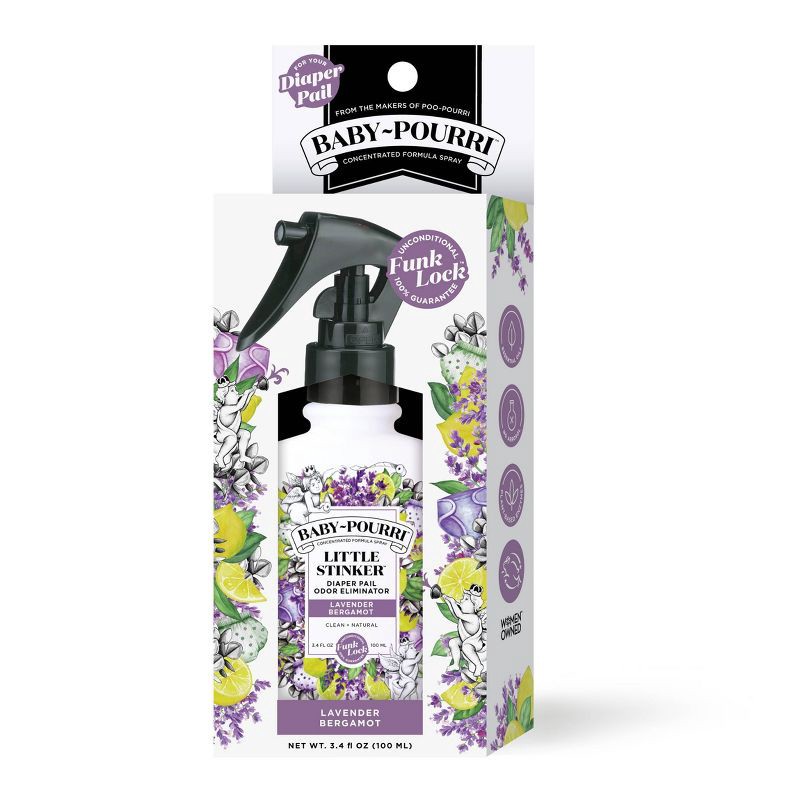 slide 2 of 5, Poo-Pourri Baby Diaper Pail Spray, 1 ct