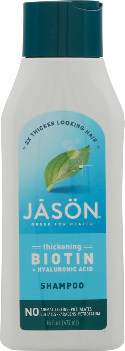 slide 7 of 9, Jason Biotin + Hyaluronic Acid Thickening Shampoo 16 fl oz, 16 fl oz