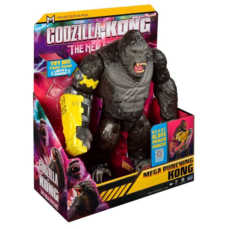 slide 7 of 8, Godzilla x Kong: The New Empire Mega Punching Kong 13" Action Figure, 1 ct