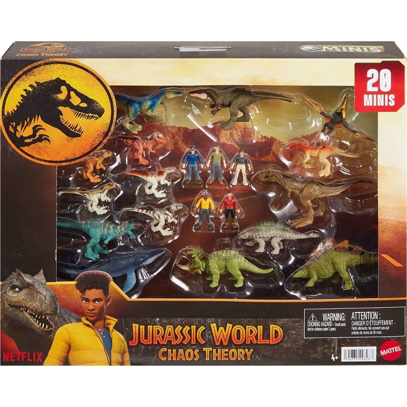 slide 6 of 6, Mattel Jurassic World Chaos Theory Mini Figure Set - 20pk, 20 ct