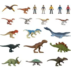 Mattel Jurassic World Chaos Theory Mini Figure Set - 20pk