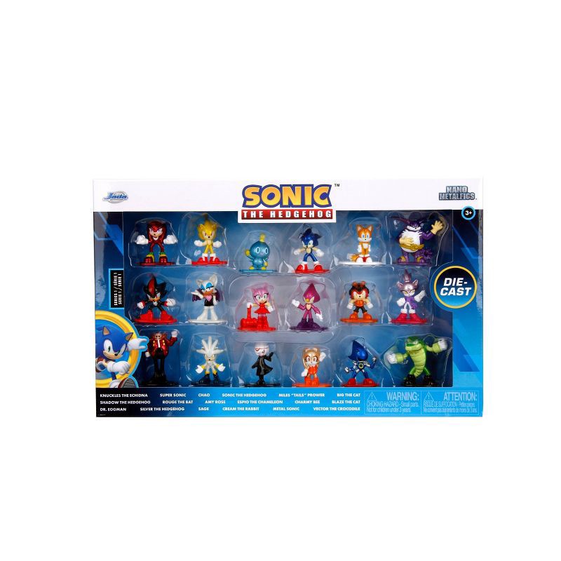 slide 2 of 9, Jada Sonic Nano Metalfigs Set - 18pk, 18 ct
