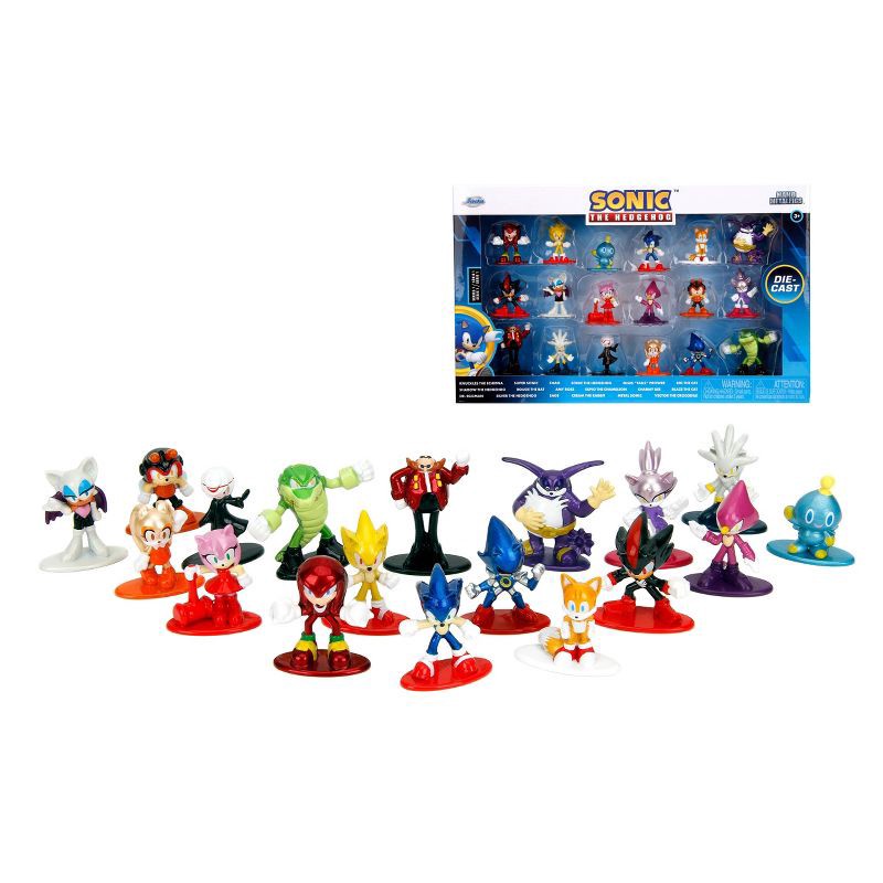 slide 1 of 9, Jada Sonic Nano Metalfigs Set - 18pk, 18 ct