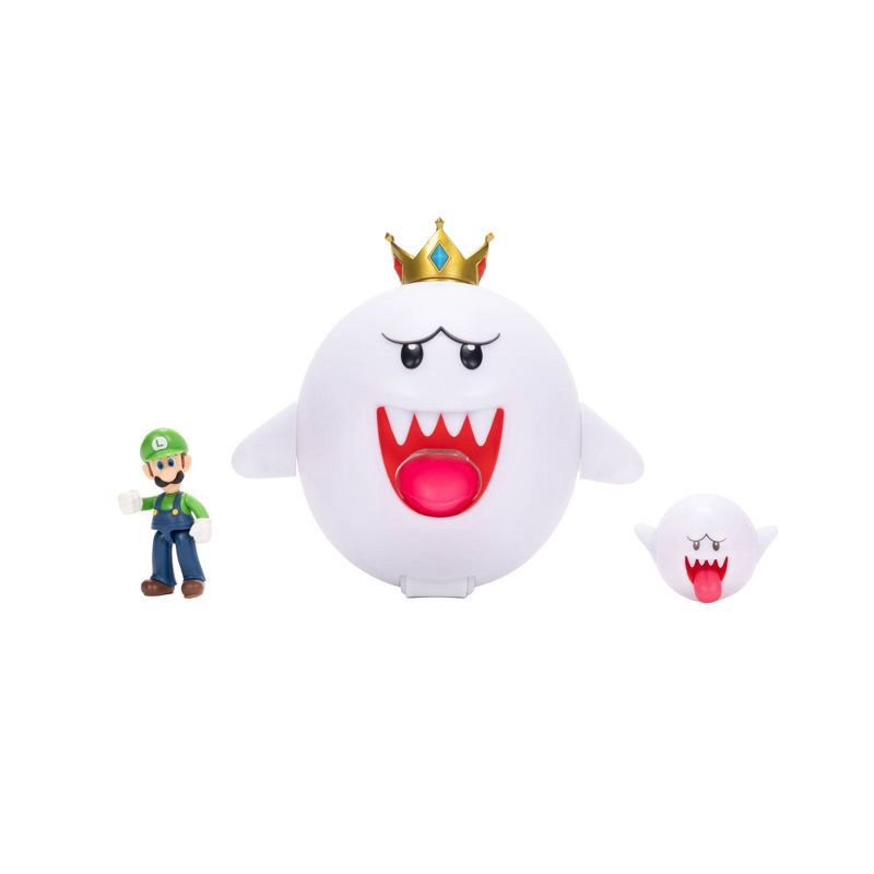 slide 1 of 5, Nintendo King Boo with Luigi Action Figure Set - 3pk(Target Exclusive), 3 ct