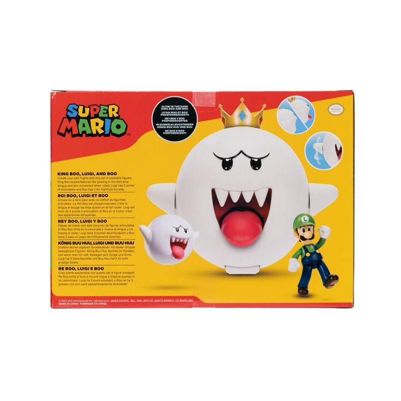 slide 5 of 5, Nintendo King Boo with Luigi Action Figure Set - 3pk(Target Exclusive), 3 ct