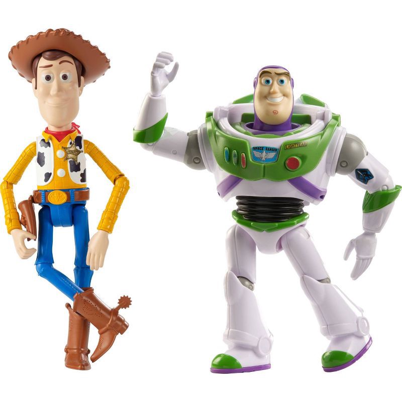 slide 4 of 5, Pixar Toy Story Buzz and Woody 7" Pizza Planet Adventure Figure Set - 2pk, 2 ct