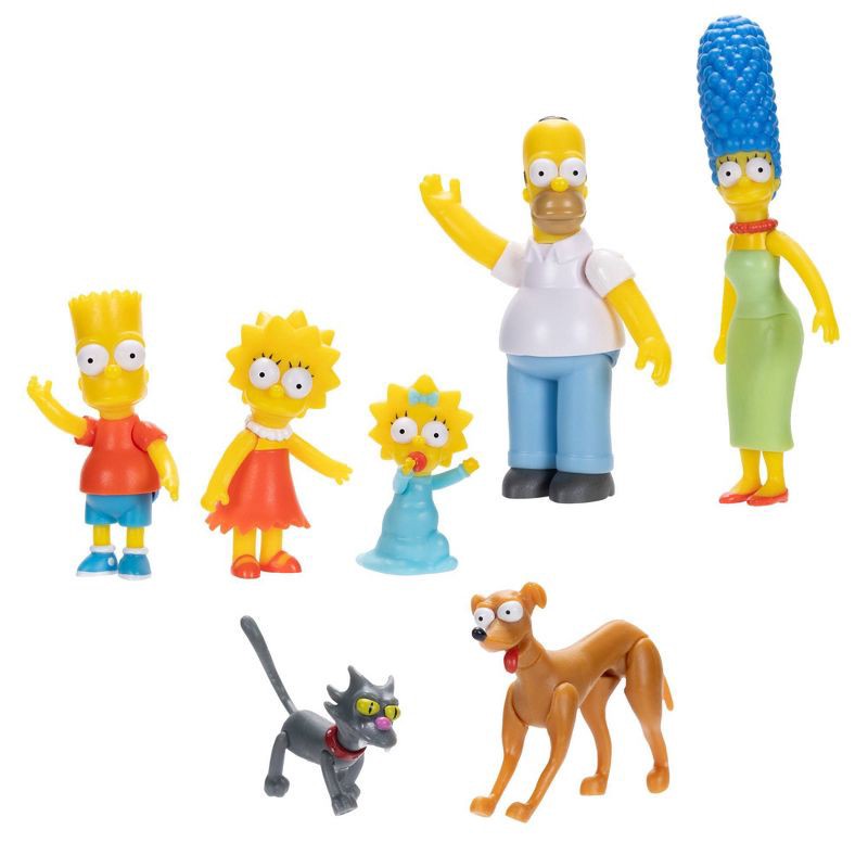 slide 2 of 5, The Simpsons 2.5" Family Mini Figure Set - 7pk, 7 ct