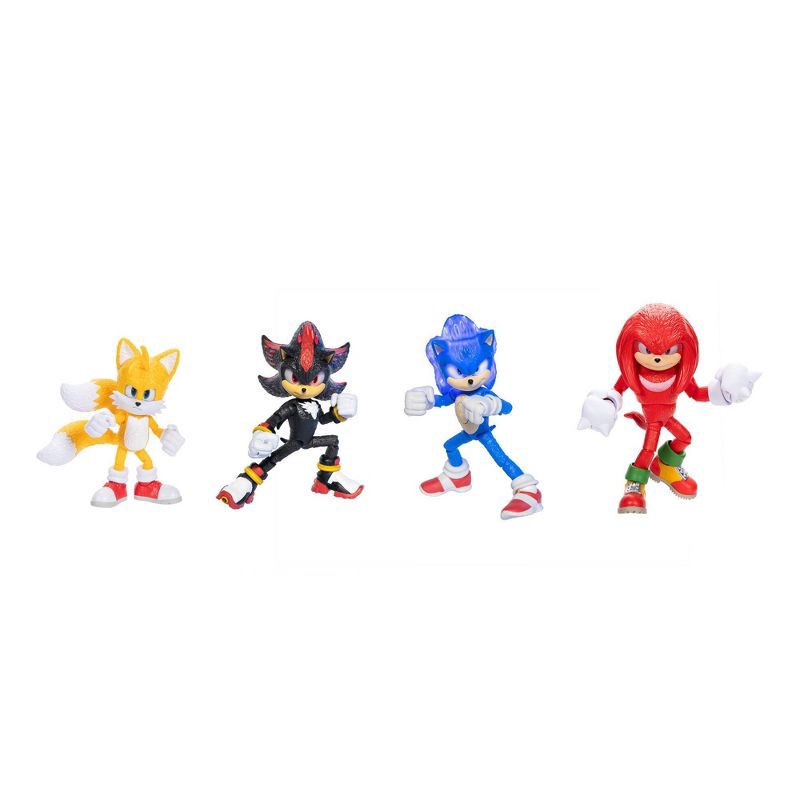 slide 9 of 10, Sonic the Hedgehog 3 5" Action Figure Set - 4pk: Superheroes & Comics, Animation, TV and Movies, Batteries Included (Target Exclusive), 4 ct