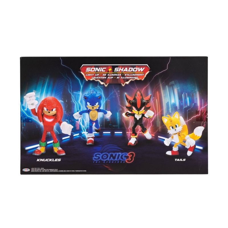 slide 10 of 10, Sonic the Hedgehog 3 5" Action Figure Set - 4pk: Superheroes & Comics, Animation, TV and Movies, Batteries Included (Target Exclusive), 4 ct