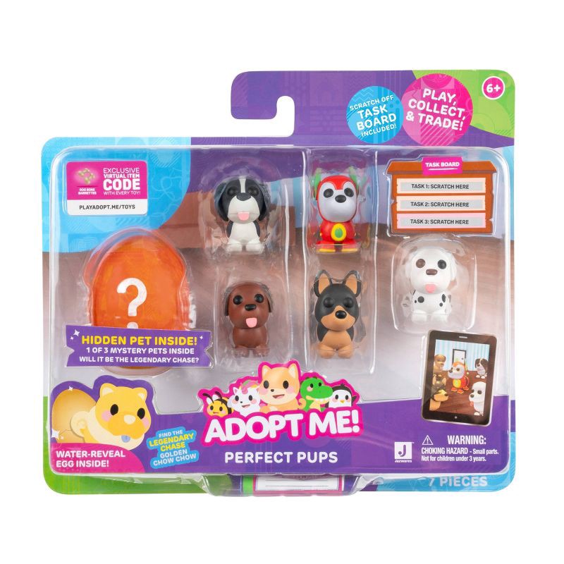 slide 3 of 17, Adopt Me Perfect Pups Mini Figure Set with Mystery Pet - 6pk, 6 ct