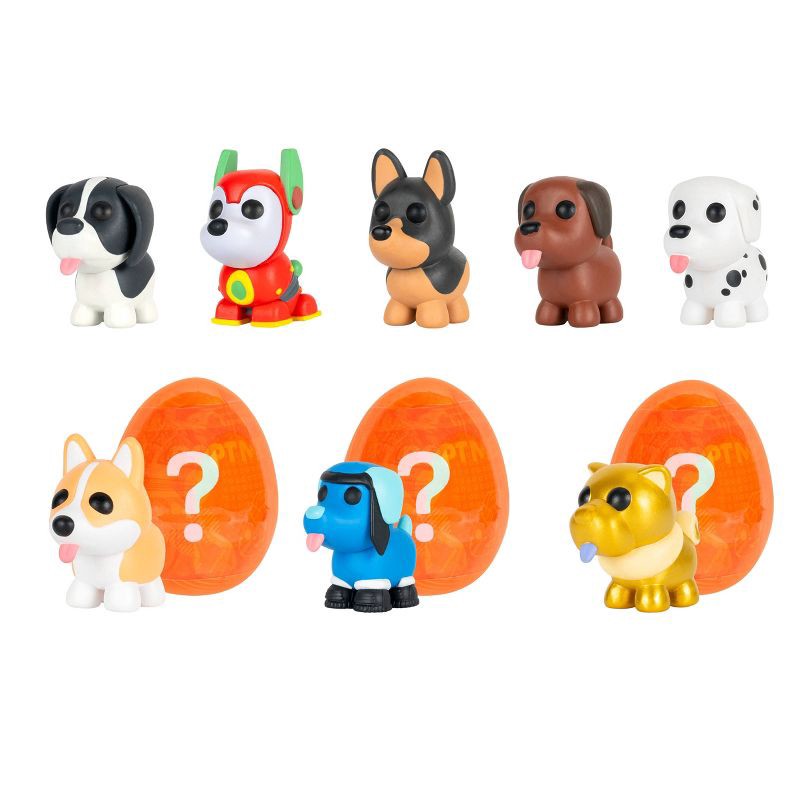 slide 1 of 17, Adopt Me Perfect Pups Mini Figure Set with Mystery Pet - 6pk, 6 ct