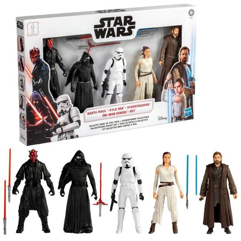 slide 3 of 5, Star Wars Galactic Good vs. Evil 6" Action Figure Set - 5pk( Target Exclusive), 5 ct