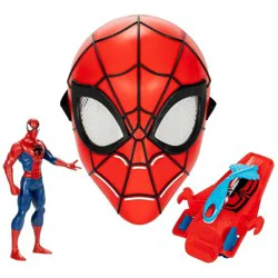 Hasbro Spider-Man Web Action 6" Action Figure, Mask, and Web Slinger - 3pk, Halloween Costume